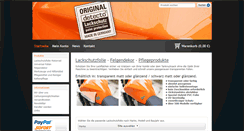 Desktop Screenshot of motorrad-lackschutz.de